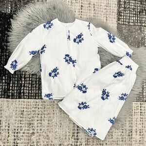 CLO Girls 2pc‎ Royal Embroidered Set Size 10 (MSRP $92)